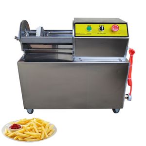 Commercial French Fries Machine Electric Potato Strip Cutter Small Vegetable Cutting 900W