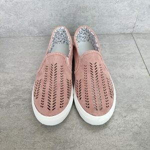 Mocassini da donna Espadrillas Scarpe casual in tessuto piatto di alta qualità Scarpe da ginnastica estive in tela tonda cava Rosa Blu Moda Scarpe da skate sportive da passeggio 004