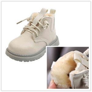 Kids Boots Winter Children Fashion Snow Boots Baby Boys Brand Ankle Velvet Boot Girls Warm Brand Fur Running Shoes G1210