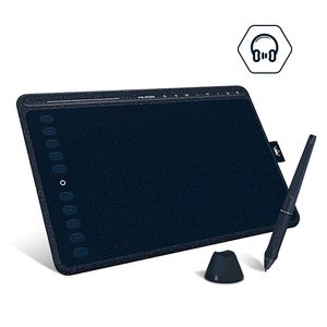 HUION 8192 Levels Grafiktablett HS611 Digitale Zeichentabletts mit Express-Tastenleiste, batterieloser Stiftunterstützung, Neigungsfunktion