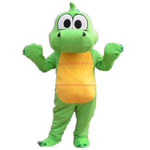 Halloween Green Dinosaur Mascot Costume Customization Cartoon animal Anime theme character Christmas Fancy Party Dress Carnival Unisex Adults Outfit