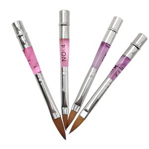 Nail Art Kits Brush Set med kristallhandtag Akryl UV Gel Flash Painting Paint Carving Flower Pen kan ta bort verktyget