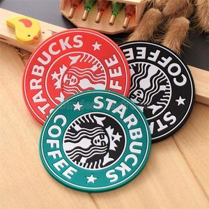 Vente en gros Silicone Coasters Coupe Thermo Coussin Porte-Coussin Decoration Starbucks Coasters Coasters Coupe Tapis CS25
