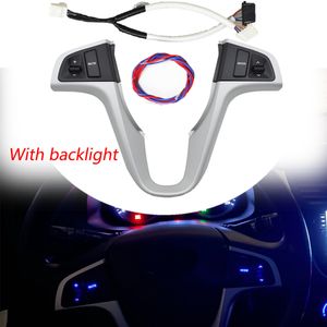 For Hyundai VERNA SOLARIS Multi-function Switch Steering Wheel Buttons Audio Volume Music Control Blue Backlight With Bluetooth