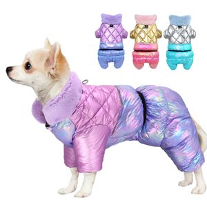 Winter Pet Dog Clothes For Small Dogs Warm Reflective Puppy Clothing French Bulldog Waterproof Coat For Chihuahua Dog Jacket 211007