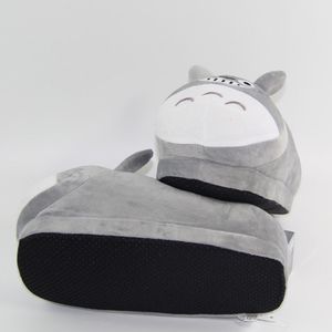 28 cm anime My vecino Totoro zapatillas de felpa suave relleno zapatos interior invierno caliente para mujer y hombre k722