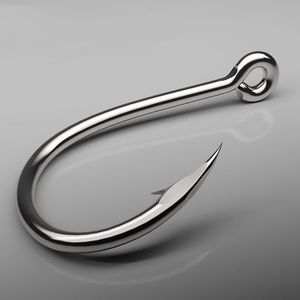 Fishing Hooks 50pcs/box Set Barbed Single Circle Carp Hook High Carbon Steel Sea Fishinhook Accessories Fishhooks