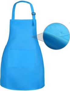 new Customized your LOGO children Aprons Barista Bartender Chef BBQ Hairdressing Cooking Apron Catering Uniform Anti-Dirty Overalls EWD7791