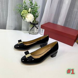 2021 fashion quality round head Sexy Bridal Shoes Women's leather base flat dress size 35-41 with box