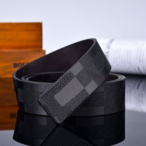 Double Side Luxury Men Designers Belts with alloy V buckle of High quality mens leather belt Waistband