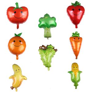 Summer Fruit and Vegetable Shaped Aluminum Film Balloons Wedding Birthday Party Children's Cartoon Balloon Gifts