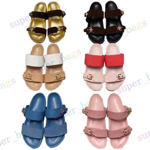 2021 Men Luxurys Designers Flip Flops Slippers Slides Summer Fashion Women Flat Sandals Top Quality Shoes 35-45