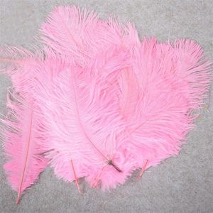 10-12 inches Ostrich Feather Real Natural Feather for Home Decor Party Wedding Photography Decoration Pack of 100 Pink