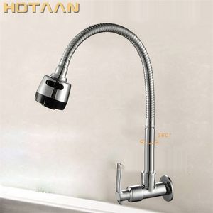 -Sell ,, mosiężny bateria kuchenna, pojedynczy zimny zlew, Torneira Cold Kitchen Tap, YT-6026-A 211108