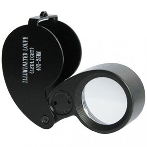 Portátil Magnifier Microscópio Lupa 40x 25mm 45x25mm Lupa Lupa Lupa Coins Moedas Stamps Antiques Len 21016