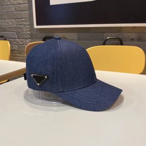 Designer Baseball Cap 2022 L Fashion Classic Sports Cap Hip Hop Street Trend Washed Cotton Denim Justerbar hatt