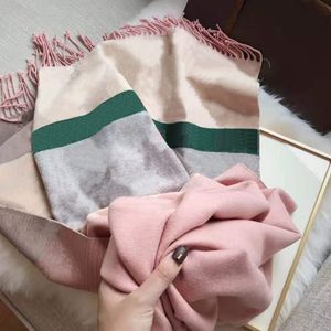 Fashion Designer Winter Cashmere Scarf for Women Classic Letter Flower Silk Lace Ring Scarves 180 * 65cm High Quality