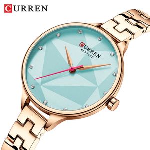 Luxury CURREN Brand Women Watch Waterproof Stainless Steel Women's Watches Fashion Wristwatch Quartz Clock Relogio Feminino 210517