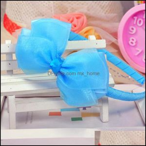 Hair Aessories Baby, Kids & Maternity 1Pc Korean Girls Baby Headband Simple Bow Princess Hairpin Style Claw Clips Headwear Drop Delivery 202