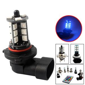 Bilkontroll DRL DAYTIME Running Fog Light RGB H1 H3 H4 H11 9005 9006 H7 H8 LED 5050 27 SMD 27SMD Backup Decoration Lamp