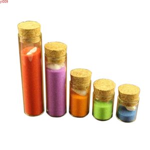 4ml 5ml 6ml 18ml 22ml 30ml mini garrafas de vidro de ensaio de ensaio frasco de armazenamento do jarro para a areia presente líquido do alimento DIY 100 pcsjars