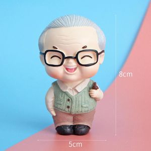 Wholesale wedding anniversary cakes resale online - Other Festive Party Supplies Elderly Couple Resin Wedding Anniversary Statues Collectible Figurines For Cake Home Decoration DA