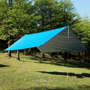 3x3m Utomhus Sun Shelter Sun Awning Vattentät Tarp Tältskugga Ultralight Garden Canopy Sunshade för bil Utomhus Tält Shelter Y0706