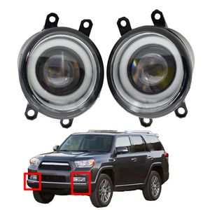 for Toyota 4Runner 2010-2013 fog light headlight high quality pair Styling Angel Eye LED Lens Lamp