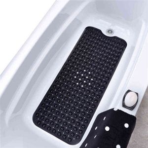 Long Bath Mat Massage 40X100CM Safety Shower Bathtub Mats Non Slip Bathroom Floor Mat for Kids/Elderly /Disabled 211109