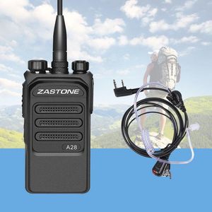 Walkie Talkie Zastone A28 10W Professional Long Range UHF 400-480MHz Two Way Ham Radio med en hörlurar