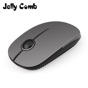 Jelly Comb 2.4G Mouse silenzioso con clic silenzioso Laptop Notebook PC Mouse USB silenzioso Mause ergonomico wireless