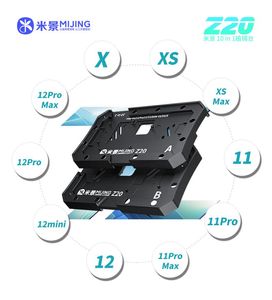 Mijing Z20 10 i 1 BGA Reballing Stencil Platform Fixture för iPhone X-12 Pro Max Motherboard Middle Frame Planting Tenn Mall