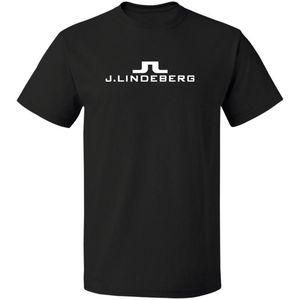 남성 T 셔츠 로고 빈티지 T 셔츠 J Lindeberg 골퍼 드롭 S-3XL 반소매 T 셔츠 남성 코믹