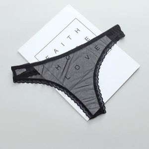 Womens Panties Amazing Women Lingerie Lace Underwear Femal Sexy T-back Thong Sheer Japan Style Low-waist Transparent Knickers