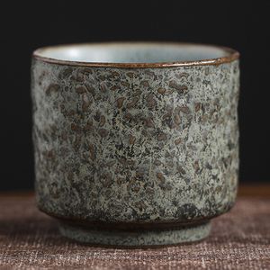 Vintage kaba japon rero fırın el yapımı tek ana fincan küçük kase için