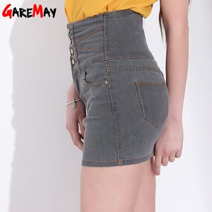 Denim Skirts Women Plus Size High Waist Pencil Bodycon Skirt Womens Pocket Mini Sexy Saias Jeans Feminina Summer Button 210428