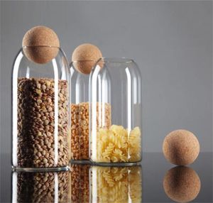 Partihandel 2,4 tums vinflaska Decanter Cork Stopper Ersättare Träglasburk flaskan LID BALL KD