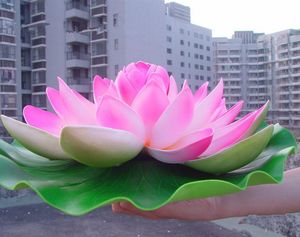 60 CM Dia Huge Artifciail EVA Flower Floating Water Pool Louts For Garden Pond Decoration Wedding Event Supplies