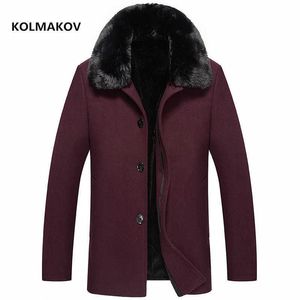 arrival winter coat high quality wool thicked trench coat men,men's wool jackets ,plus-size M-4XL 211011