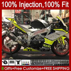 Injection Fairings For Aprilia RSV4 RSV-1000 RSV 1000 RSV1000 R RR 09 10 11 12 13 14 15 Yellow silver 39No.49 RSV1000RR 2009 2010 2011 2012 2013 2014 2015 RSV1000R 09-15 Kit