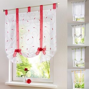 Wholesale semi sheer curtains for sale - Group buy Floral Print Semi Sheer Curtains For Living Room Bedroom Kitchen Printed Flower Window Tulle Curtain Drapes