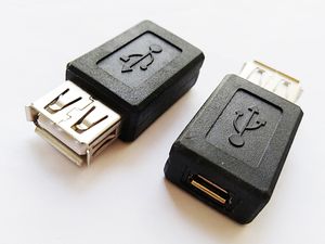 USB2.0 A型メス対マイクロUSB Bメスコネクタアダプタコンバータ/ 100ピース
