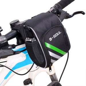 Wholesale bicycle baskets for sale - Group buy 2021 New Bicycle Bags Bike Cycling Outdoor Waterproof Polyeste Front Basket Pannier Frame Tube Handlebar Bag Black include strap