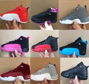Gençlik Spor Ayakkabıları Satışı toptan satış-12 Çocuk Ayakkabı Çocuk S Basketbol Ayakkabı Yüksek Kalite Spor Trainer Gençlik Sneakers Satılık Boyutu US11C Y EU28
