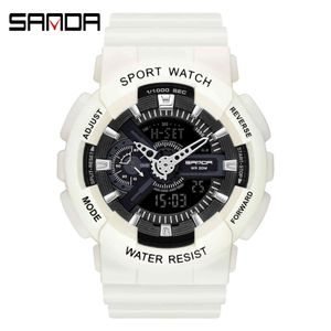 Sanda Sports Men G стиль военный водонепроницаемый шок ES мужские роскоши аналоговые цифровые кварцевые часы Relogio Masculino