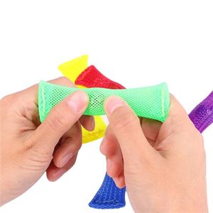 Sensory Speelgoed Marmer Bal Autisme ADHD Angst Therapie Stress Relief Hand Fidget Gevlochten Mesh Easy Bend met Marble Toy