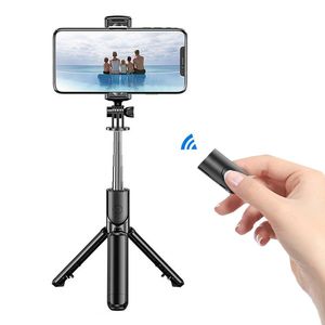 Bluetooth-Compatib Selfie Sopa Tripods Evrensel Monopod Telefon Geri Çekilebilir Taşınabilir Çok Fonksiyonlu Tripod S03