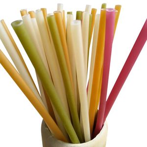 Wholesale biodegradable straws for sale - Group buy Drinking Straws Disposable Straw Kitchen Bar Tool Cold Drink Colorful Edible Rice Biodegradable Accessories
