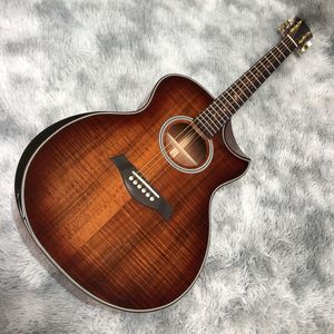 41 inch KOA wood half-cut black finger K24 acoustic guitar