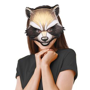 Halloween Easter Mardi Gras Traje Festa Máscaras Raccoon Cosplay Máscara EVA Masquerade Adereços para Mulheres Masque HDUK19026